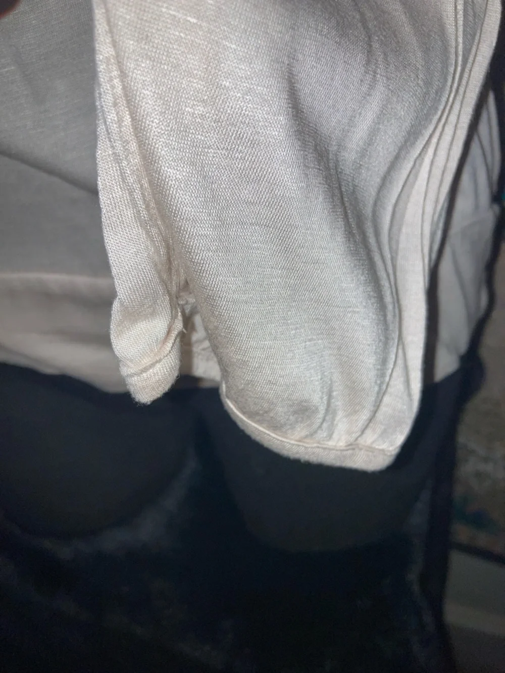 H&M Light Beige Scoop Neck Long Sleeve Top - Picture 5 of 5